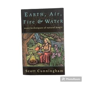 Wicca book Earth, Air, Fire and Water by Scott Cunningham